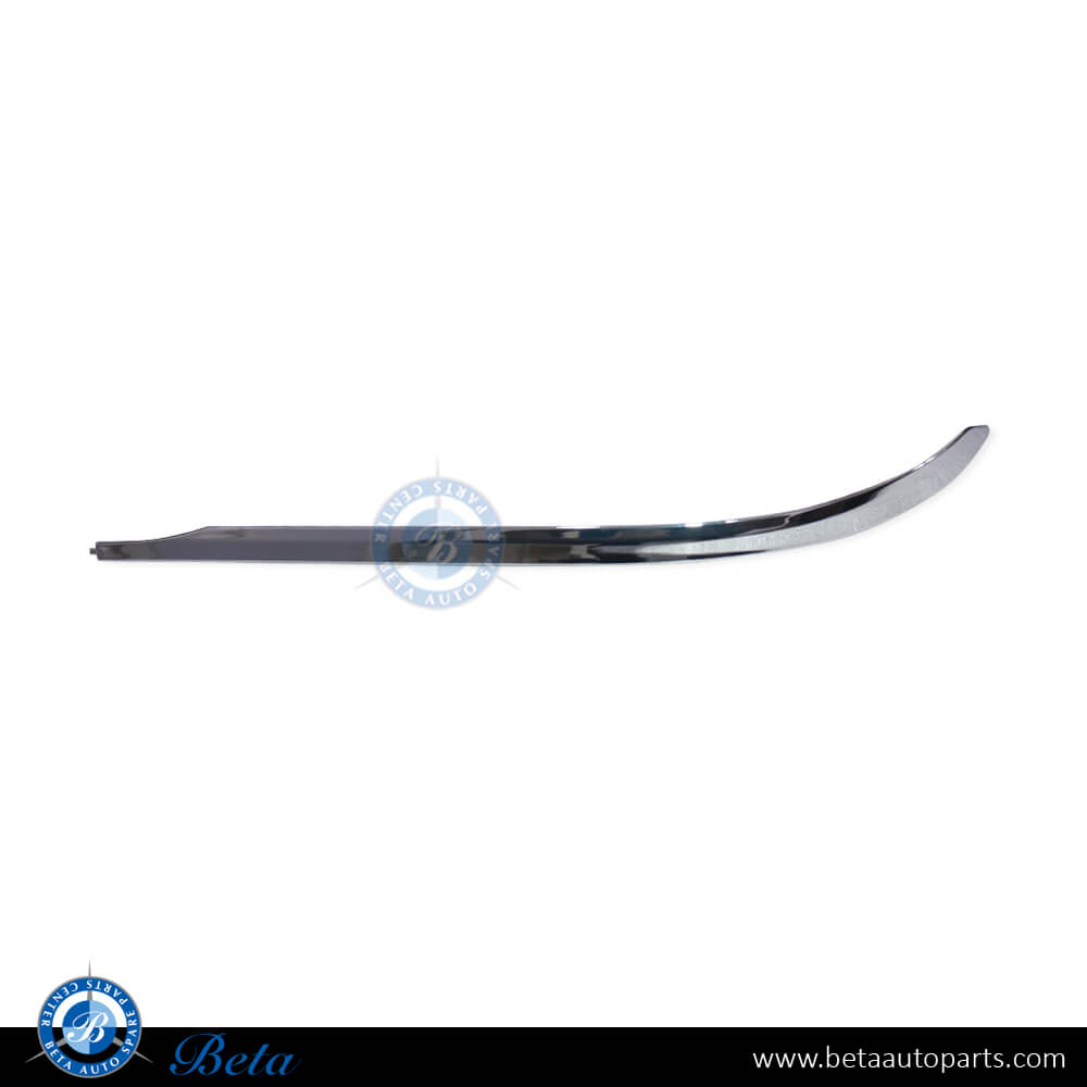 Left Side Rear Diffuser Chrome Moulding AMG for Mercedes S-Class W223 2021-Up models, Part Number 2238857201 Left Side Rear Diffuser Chrome Moulding AMG for Mercedes S-Class W223 2021-Up models, Part Number 2238857201